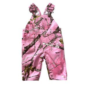 Bass Pro Shops Baby Pink Camo Overalls 3M 0- 3 Months